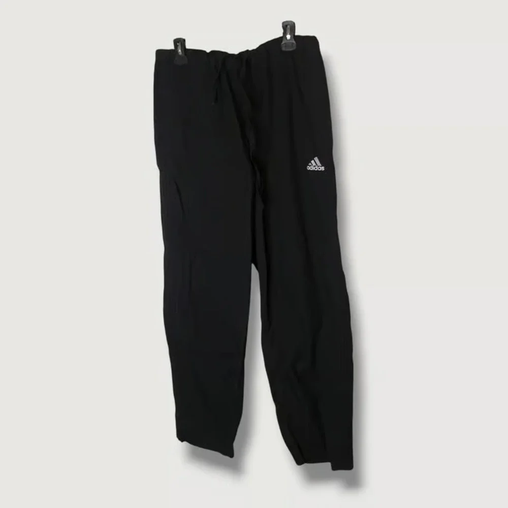 Adidas Mens Black Cotton Athletic Pants Size Medium